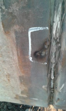 Kaynakların görsel incelemesi sırasında yay darbesi bulundu