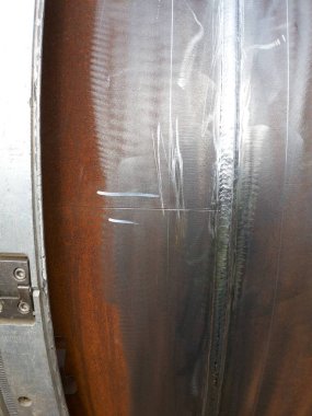 Kaynakların görsel denetimi sırasında mekanik hasar