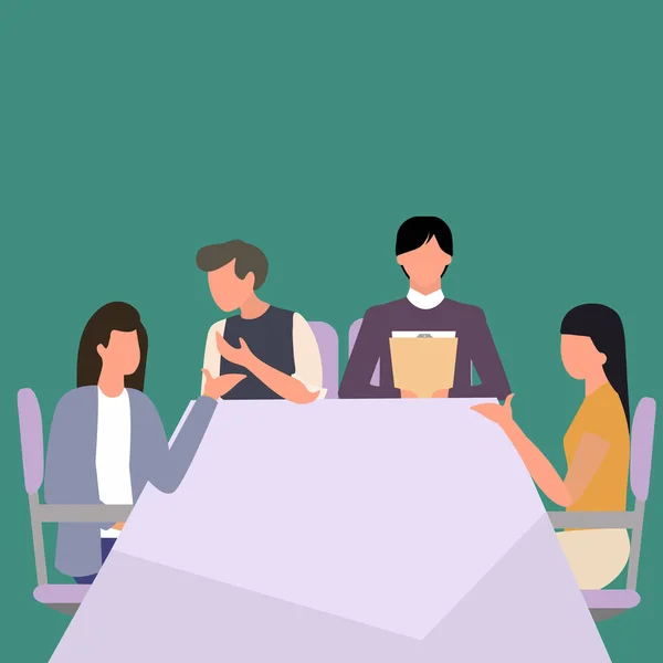 Simple Vector illustration drawing of female trainer coaching about the business plan and business organization to young CEO at the office. Business training concept Modern design vector illustration