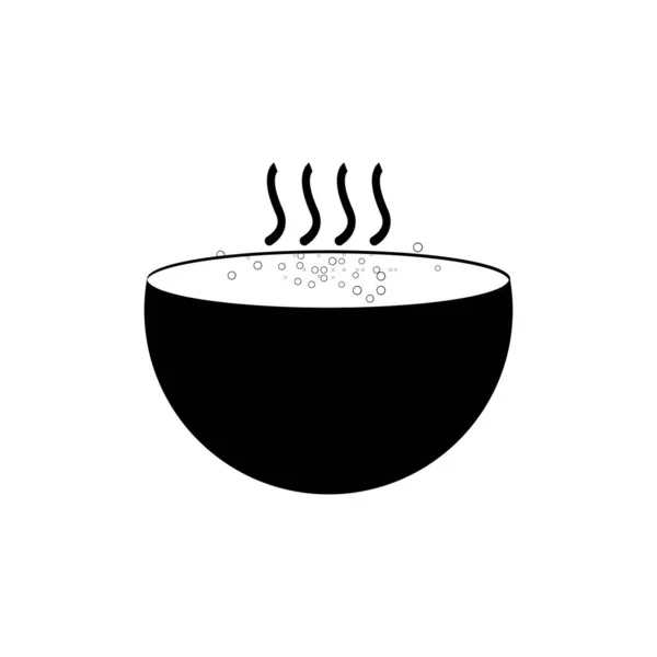 Bowl Icon Vector Illustration Symbol Design — Stock Vector
