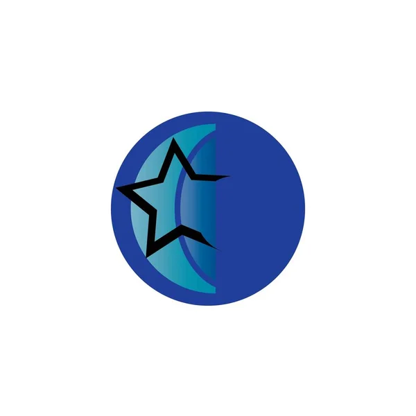 Conteúdo Símbolo Ilustração Vector Ícono Ball Star — Vetor de Stock