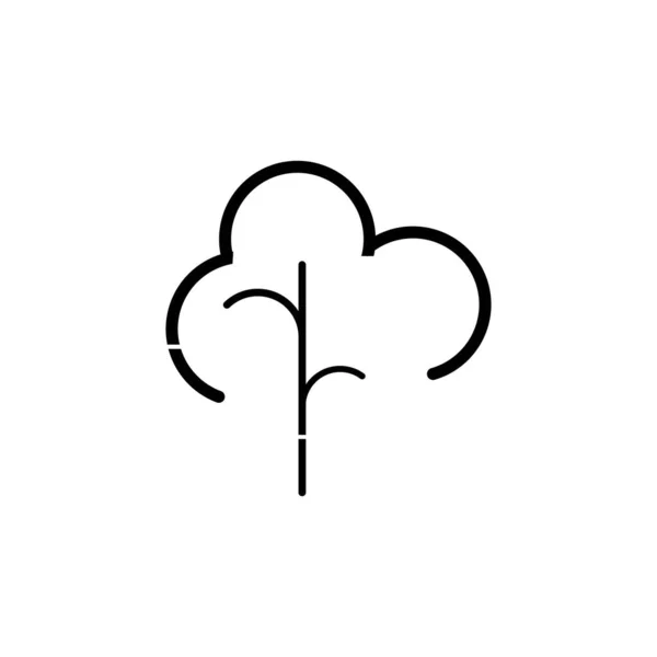 Іконка Дерева Векторна Ілюстрація Дизайн Символу — стоковий вектор