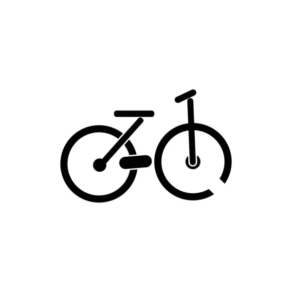 Diseño Del Símbolo Ilustración Vectores Bicicicleta — Archivo Imágenes Vectoriales