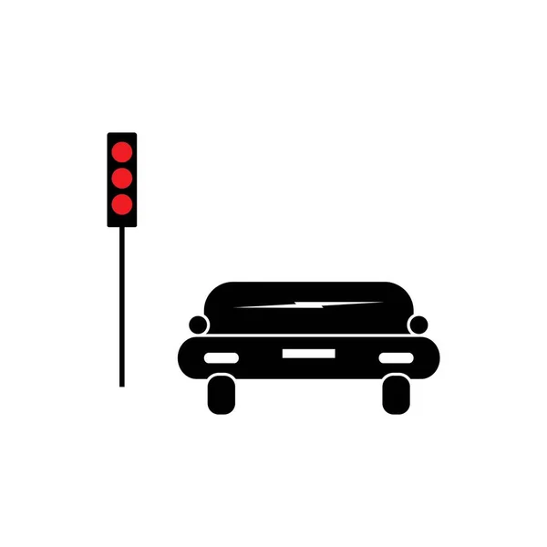 Car Icon Vector Illustration Symbol Design — Stok Vektör