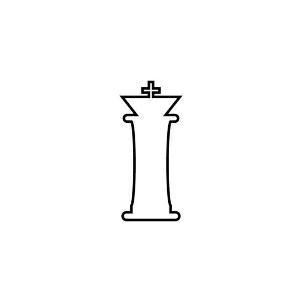 Icono Ajedrez Vector Illustration Symbol Design — Vector de stock