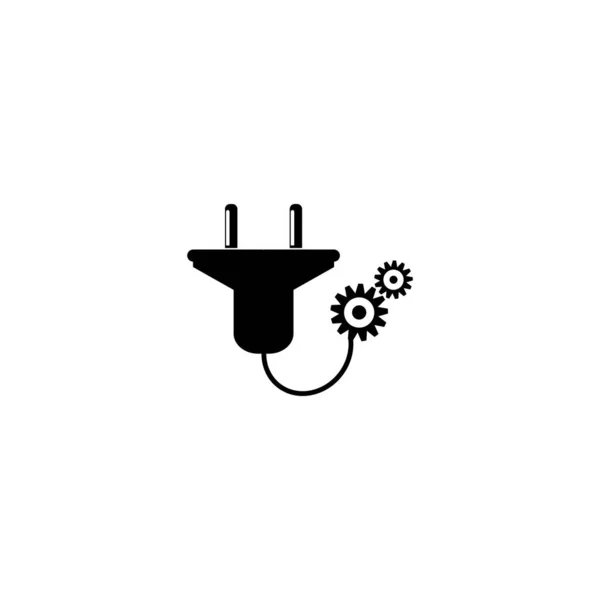 Электрические Плаги Икон Вектор Иллюстрация Симбол Дизайн — стоковый вектор