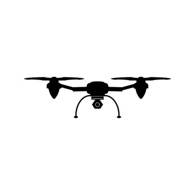 DRON İKONU VECTOR SİLÜSTÜYONU SİYBOL DESİGN