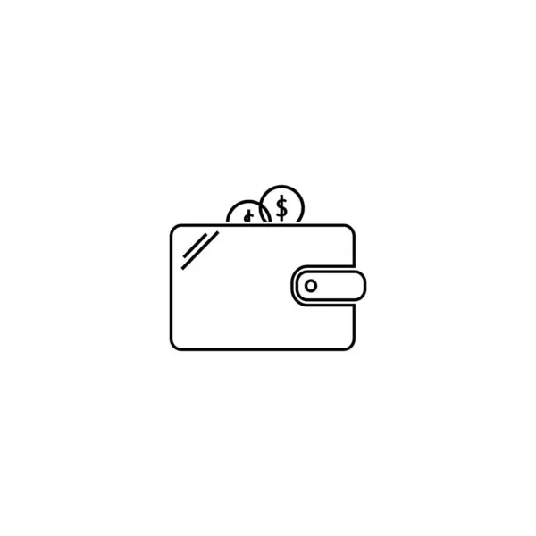 Wallet Symbol Icon Vector Illustration Design — Wektor stockowy