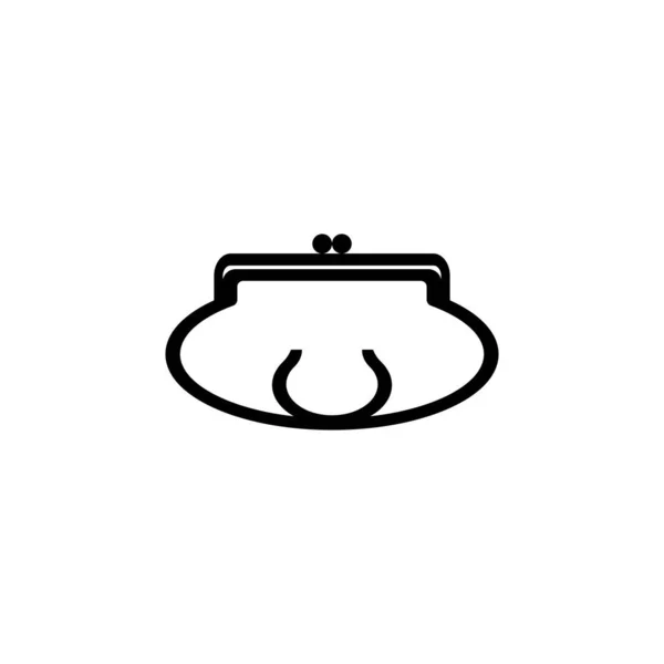 Wallet Symbol Icon Diseño Ilustración Vectores — Vector de stock