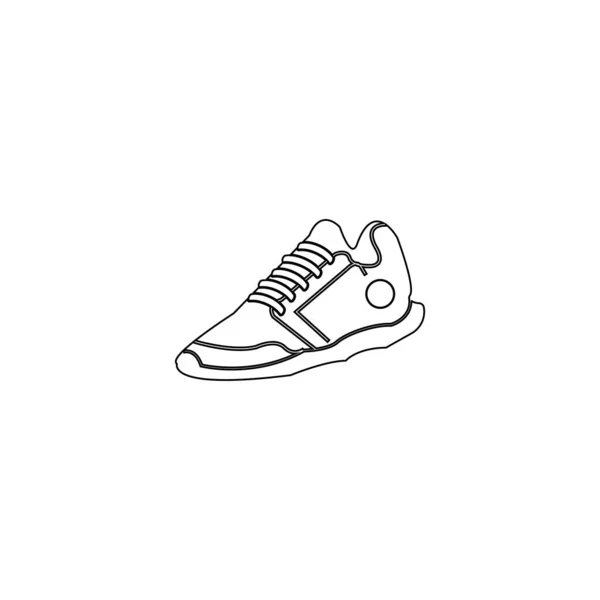 Shoes Symbol Icon Diseño Ilustración Vectores — Archivo Imágenes Vectoriales