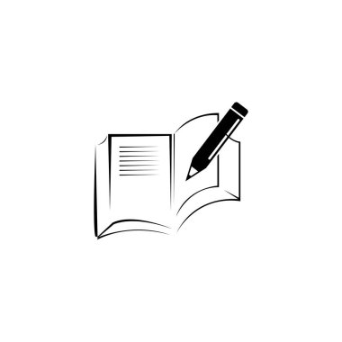  Kitap ikonu VECTOR SÜRÜLÜĞÜ SİMBOL DESİGN