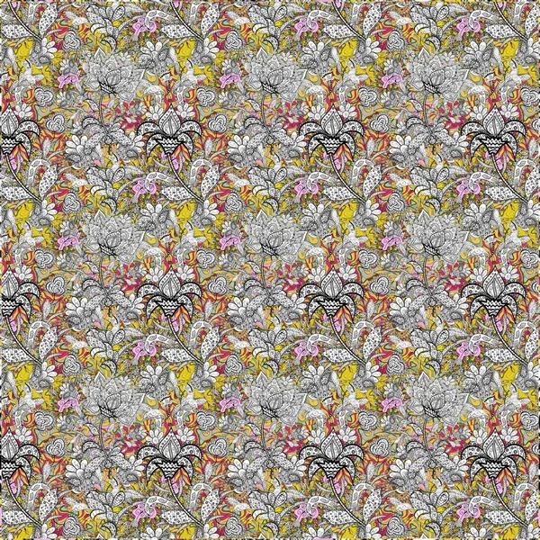 Illustration Pattern Nice Floral Wallpaper — Φωτογραφία Αρχείου