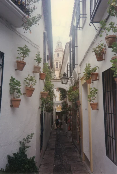 Sevilla Vecindario Callejón España Circa 1997 — Foto de Stock