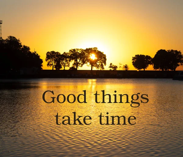 Good Things Take Time — Stock Photo, Image