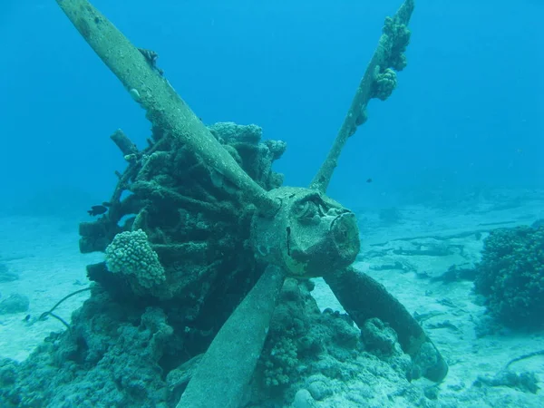 Sea Wreck Engine Propeller — Φωτογραφία Αρχείου