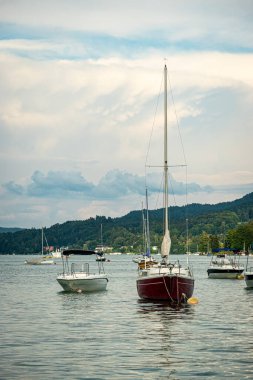 Two Ships on Woerthersee in Harbor