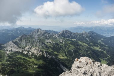 Schesaplana yakınlarındaki Wildberg 'den Almanya' ya doğru görüntü