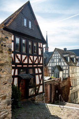 Limburg 'daki Limburg Katedrali yakınlarındaki Büyük Katedral Merdiveni.