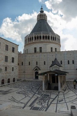 Nasıra 'daki Anma Bazilikası' nın dış görüntüsü.