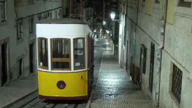 Bica Elevator Closed, Lisbon At Night