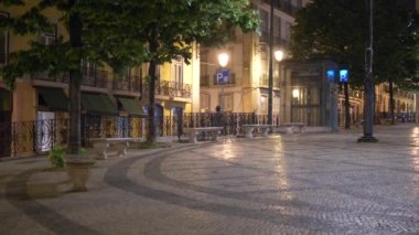 Empty Lisbon At Night