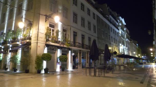Calles Vacías Lisboa Covid — Vídeo de stock