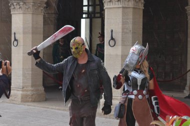 Characters interpreted surprised at the Comic-con 2022 festival, the edition made in San Marino