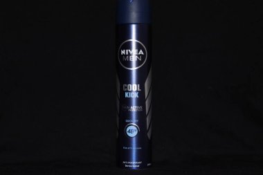One of the antiperspirants in the Nivea collection for men on a black background