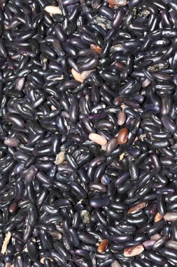 Siyah fasulyeler arka plan kalıbını biçimlendirebilir. 