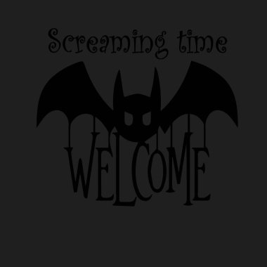 Cadılar Bayramı sezonunda farklı senaryolarda kullanılabilecek basit bir tasarım.