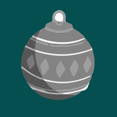 Grinin çeşitli tonlarından yapılmış Noel küresi 