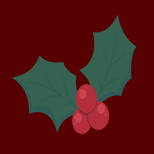 Рождественские Украшения Зелеными Красными Узорами — стоковый вектор