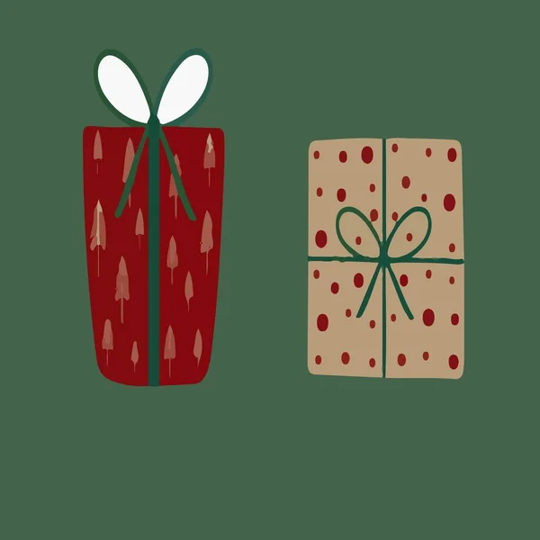 Gift Bow Specific Christmas Season — Stock Vector
