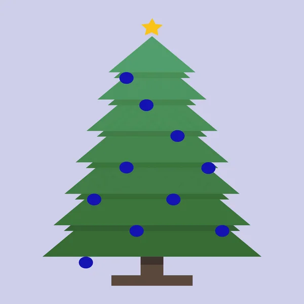 Weihnachtsbaum Design Mit Grauem Hintergrund — Stockvektor