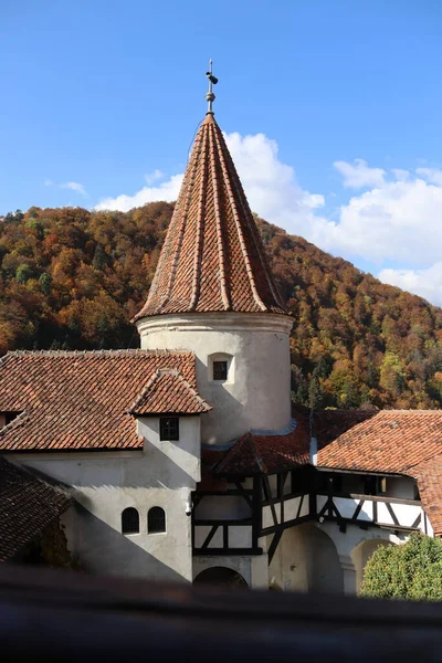 Diferentes Ángulos Del Castillo Bran Día Soleado —  Fotos de Stock