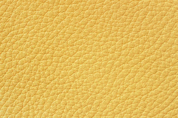 Echtes Leder, körnige Textur, modische gelbe Farbe. Moderner Hintergrund, Bannerdesign — Stockfoto