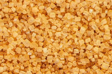 Kahverengi şeker arkaplanını kapat, üst görünüm