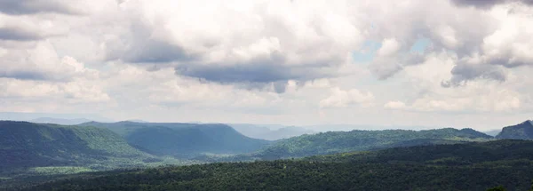 Panorama Vysokých Hor Thajsku Nádherné Období Dešťů Krajina Horách Mají — Stock fotografie