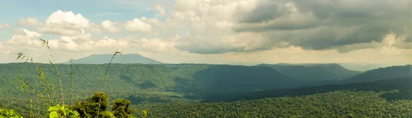 Panorama Altas Montanhas Tailândia Maravilhosa Paisagem Estação Chuvosa Nas Montanhas — Fotografia de Stock