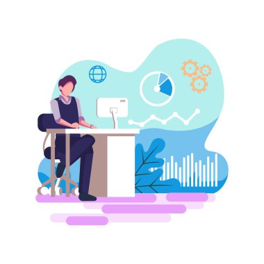 İş bilgi sistemi düz biçim çizimi tasarımı