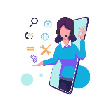 Düz biçim illüstrasyon vektör tasarımını destekle