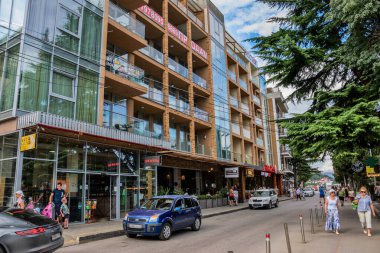 Alushta, Kırım Cumhuriyeti - 14 Eylül 2021: Profesörün Köşesindeki toprak sette