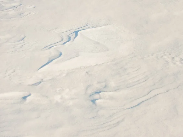 Wavy Snow Surface Shadows — Stock Photo, Image