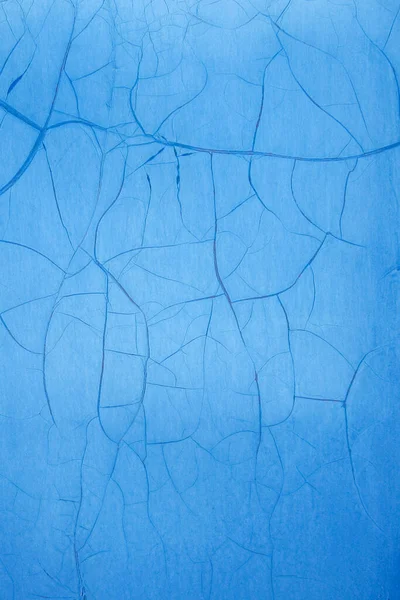 亀裂の金属ブルーの表面 垂直配置 — ストック写真