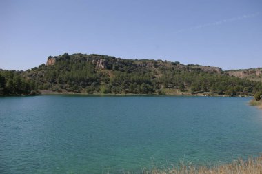 Lake view with little cascade