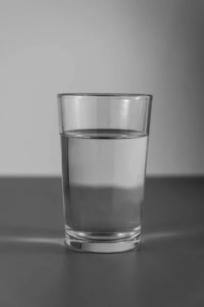 Glass Water Reflection Dark Background — 스톡 사진