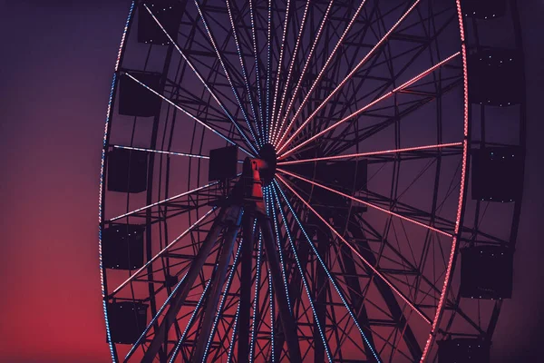 Roda Gigante Céu Noturno — Fotografia de Stock