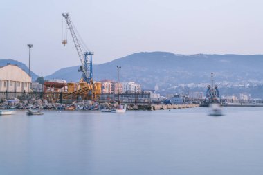 Barselona limanının manzarası