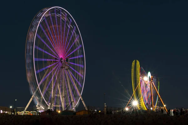 Ferris Wheel Night London — Stock Photo, Image