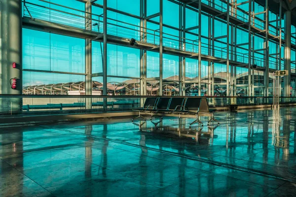 Interior Terminal Aeroporto — Fotografia de Stock